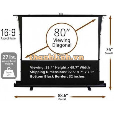 Màn chiếu Tab-tension 80-inch Elite Screens FT80XWH